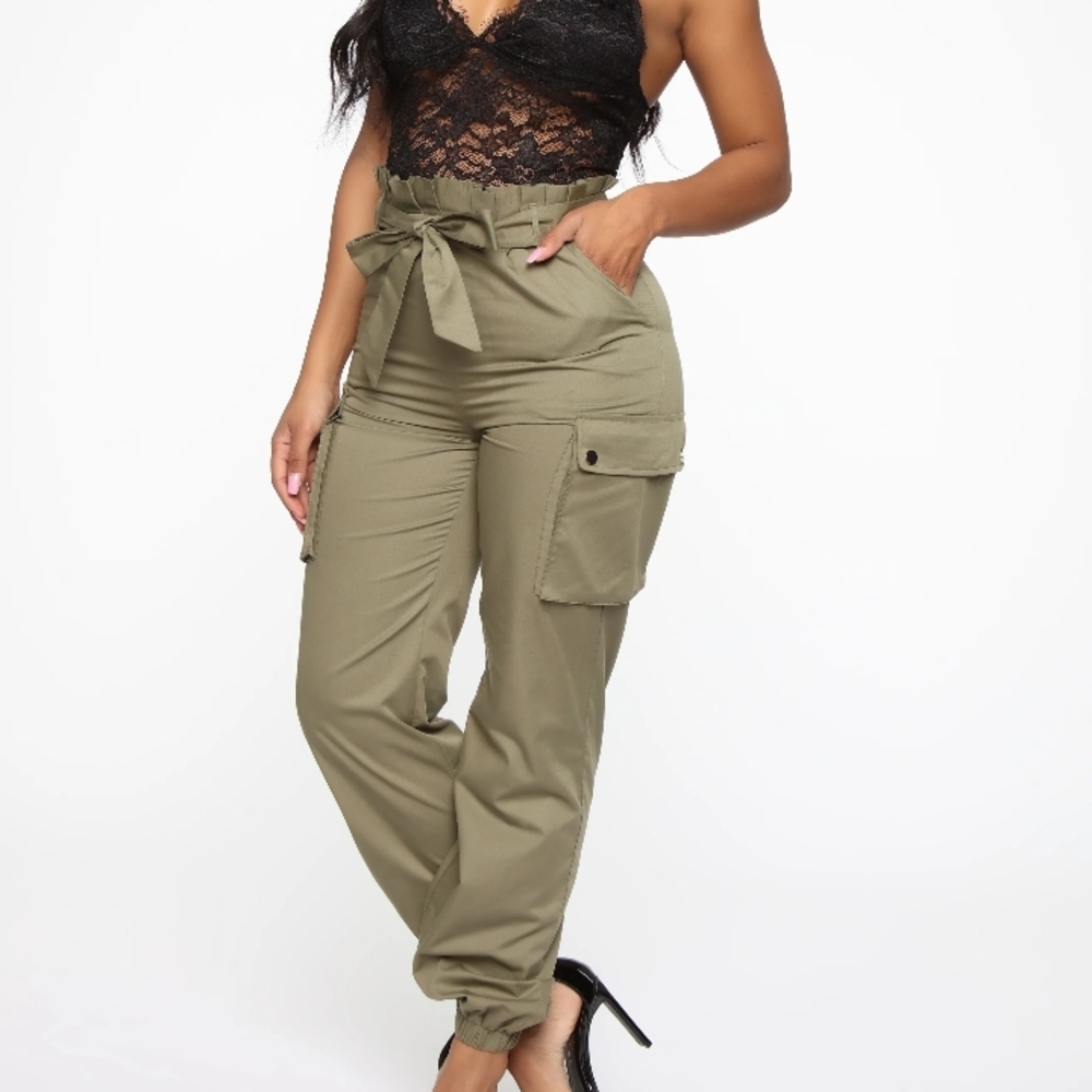 Fashion Nova Sexy Lace Olive Jumpsuit